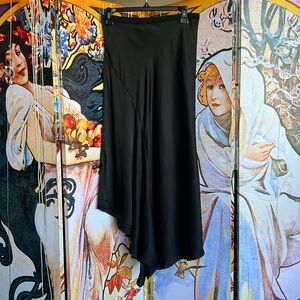 Anine Bing 100% silk Asymmetrical skirt in black Size S/P